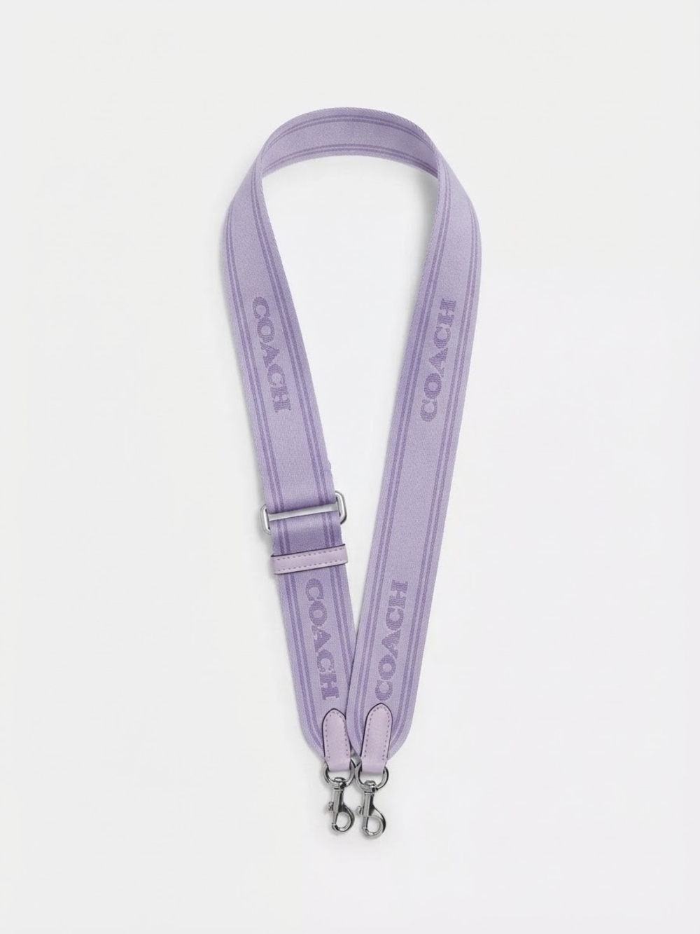 COACH Lavender Logo Webbing Bag Strap